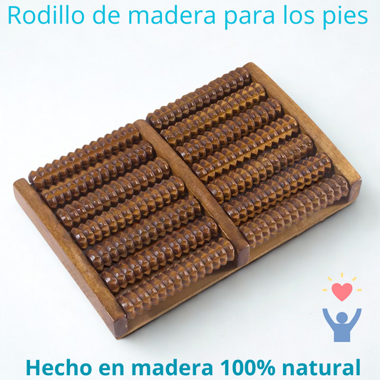 Rodillo de madera para pies